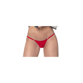 String dentelle rouge 